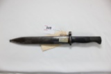 Israeli Model 1949 Mauser K-148 Bayonet w/Metal Scabbard; Made in 1949; 9-1/2