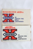 Vintage Winchester Western Super X 6mm Rem. 100 Gr. PSP 19 Rds. And Vintage Winchester Western Super