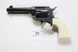 Pietta/Taylor & Co. 1873 .45 LC Cal. Single Action Revolver; Blue w/Silver Stenciling and 