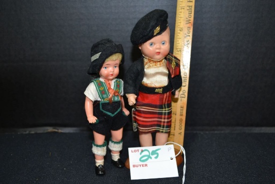 PR of vintage boy dolls, Irish and Swedish