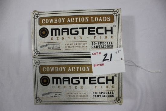 Cowboy Action Loads Magtech .45 Colt 250 Gr. Cartridges; 2 Boxes, 50 Rds. Box
