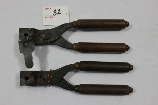 Pair of Vintage .32 WCF Bullet Molds; One is Missing Hinge