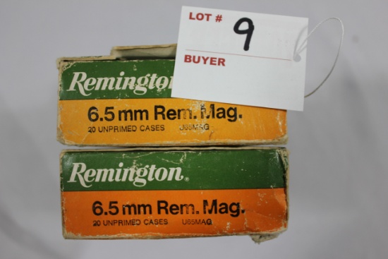 Remington 6.5mm Rem. Mag.; 35 Pieces Brass, 1 Live Round