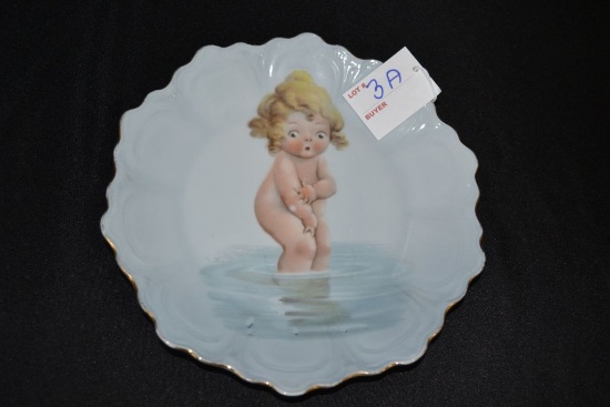 "Cupie" Girl Decorative Collectors Plate, Stamped Copy Right By Z.S.& C1, Bavaria China