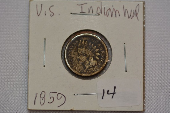 U.S. Indian Head Cent; 1859; VG