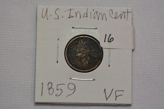 U.S. Indian Head Cent; 1859; VF