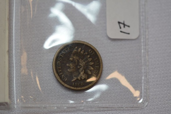 U.S. Indian Head Cent; 1860; F