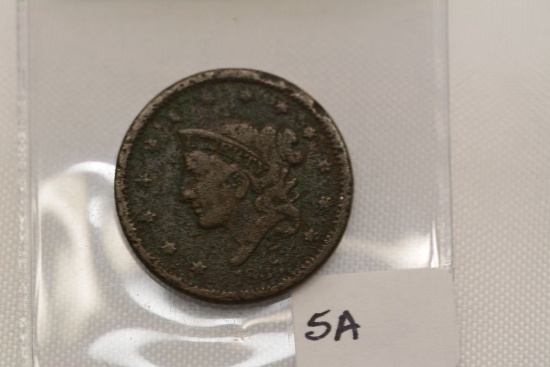 U.S. Large Cent; 1837; Coronet, Young Head
