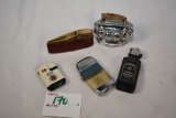 1 Lot of Vintage Lighters including Scripto VU; Some w/Advertising for Jack Daniels, Miller Lite; Bu