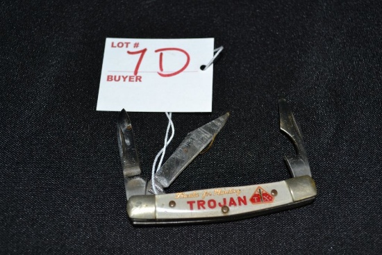 Vintage Trojan Seed 3 Blade Pocket Knife For A Fagervick