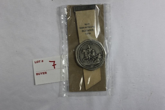 Vintage Swiss Marksmanship Medal w/Ribbon - 1950 - Kranzauszeichnung