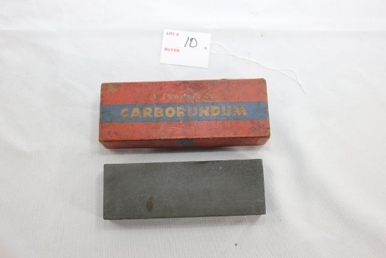 Carborundum 109 SIC Combination Sharpening Stone w/Original Box and Owner's Manual; 6”x2”x1”