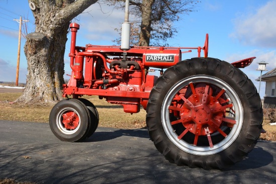 Restored F-20 Tractor, On New Rubber, Belt Pully, Good Paint, Parade Ready