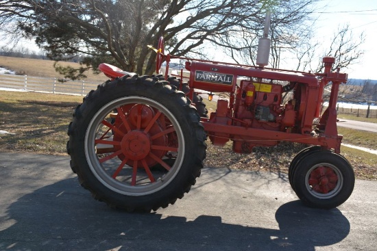 1937 Restored F-20 Tractor, On New Rubber, Belt Pully, Good Paint, Parade Ready, SN: 111312