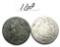 Two No Date Shield Nickel