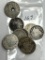 9 Liberty V Nickels -1899-1912 Various Dates; Average Circulated; One Holed