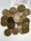 31-1940's Lincoln Wheat Cents - Mixed Date and Mint Marks - Average Circulated Condition
