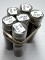 1950's Lincoln Wheat Cents - Six Tubes of Mixed Date and Mint Marks - Average Circulated Condition