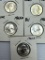 5- Washington Quarter Dollars Short Set 1961, 1962, 1963D, 1964 & 1964D -BU