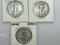 1934P, D, &S Walking Liberty Half Dollar - G/VG