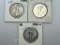 1936P, D, &S Walking Liberty Half Dollar - G/VG+