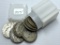 1950'S Franklin Silver Half Dollars Tube of 20 - Average Circulated Condition