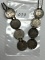 Seven Half Dime Love Tokens made into a Bracelet