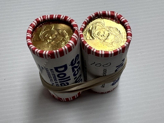 $25 Roll of Mint Sealed Presidential Dollars - Andrew Jackson; x's the Bid