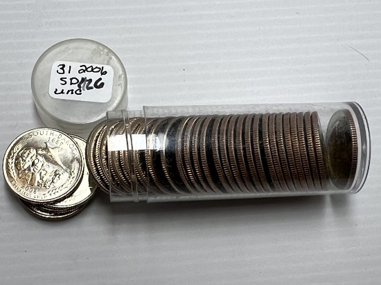 31-2006D Statehood Quarter Dollars, South Dakota UNC