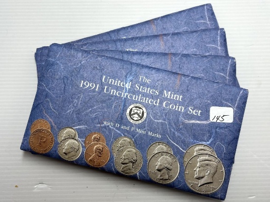 1991 Mint Set Original Packaging P&D; x's the Bid
