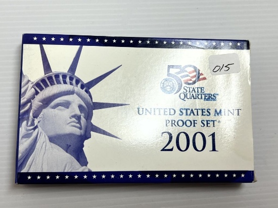 2001 Proof Set Original Packaging