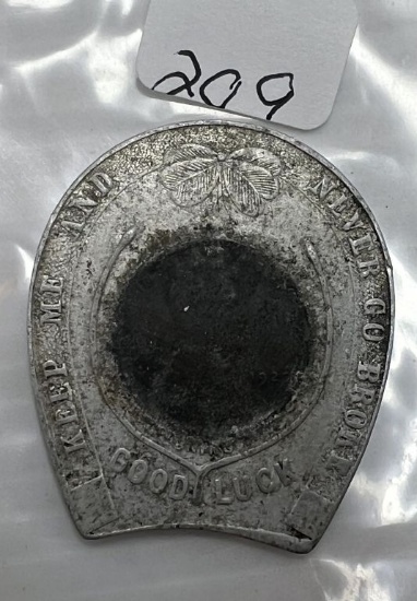 Neiders Jewelry Store 752 East 63rd St Keep Me and Never Go Broke 1920 Lincoln Cent Encasement