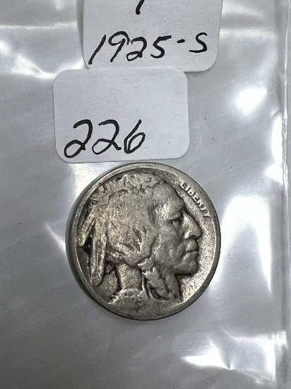 1925S Buffalo Nickel - Average Circulated Condition