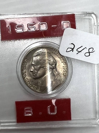 1950D Jefferson Nickel -BU