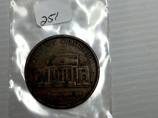 Winnipeg Auditorium October 15, 1932 Official Opening / D.R. Dingwall Ltd Jewelry Craftsmen Winnipeg