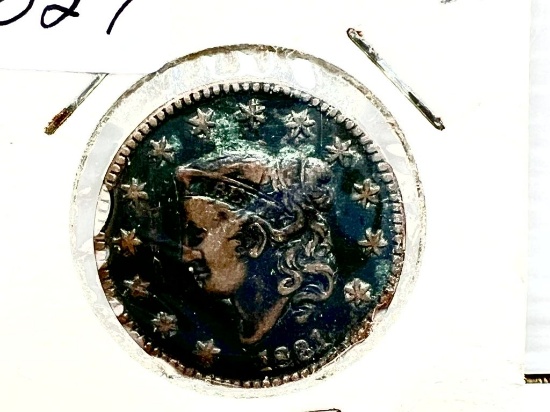 1831 Coronet Head Large Cent - VG/F Dark