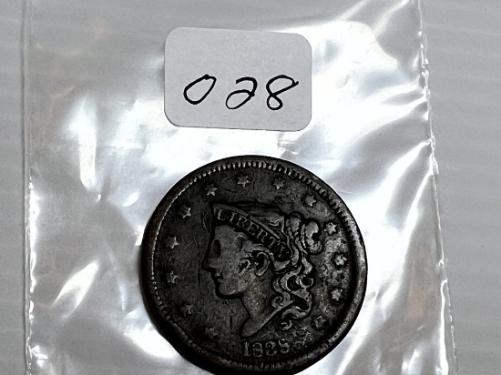 1838 Classic Head Large Cent - F+/VF