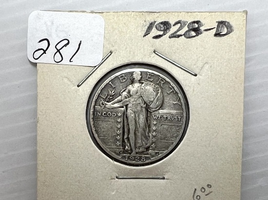 1928D Standing Liberty Quarter - VG