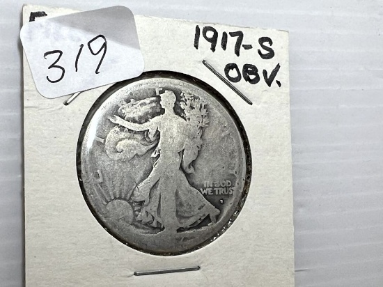 1917S Obverse S Walking Liberty Half Dollar - FR