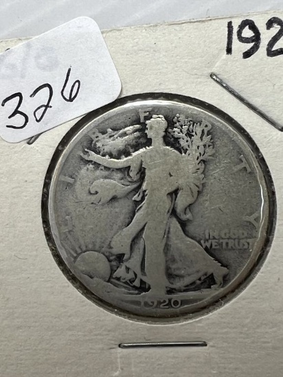 1920 Walking Liberty Half Dollar - AG/G