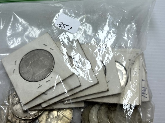 19-1960'S Franklin Silver Half Dollar - Average Circulated Condition
