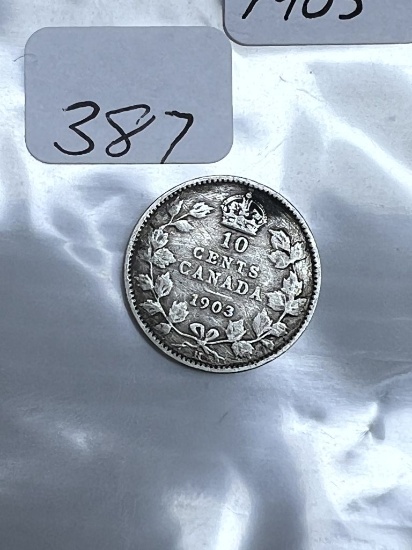 1903 Canadian Dime - VG/F