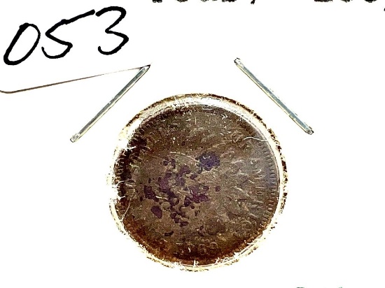 1869 Indian Head Cent - G/VG Porosity