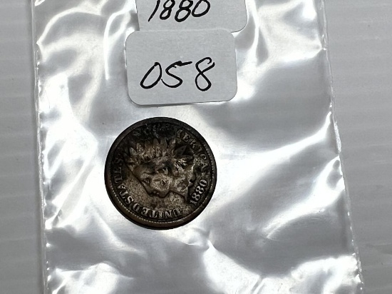 1880 Indian Head Cent -G/VG - Dark