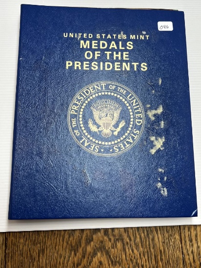 US Medals of the Presidents From Washington through George W Bush Complete with Paper Bound Book and