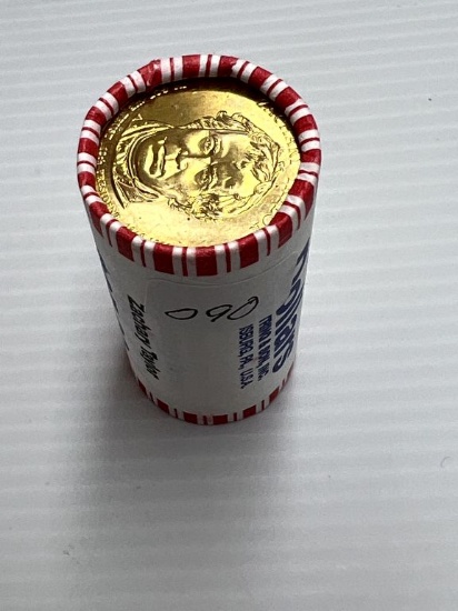 $25 Roll of Mint Sealed Presidential Dollars - Zachary Taylor