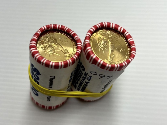 $25 Roll of Mint Sealed Presidential Dollars -Thomas Jefferson; x's the Bid