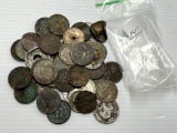 Baggie of Damaged US Coinage - Some Silver