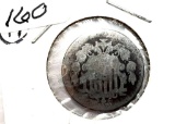 1870 Shield Nickel - AG