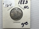 1883 NC Liberty V Nickel - XF/AU